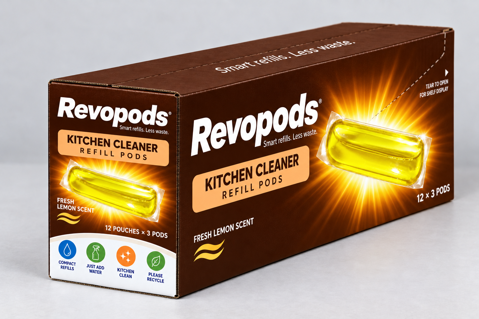 Kitchen Cleaner Concentrate Refills zipper pack in srt 